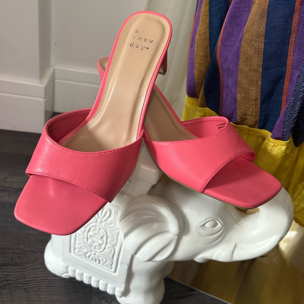 A New Day Women's Pink Slide Sandals